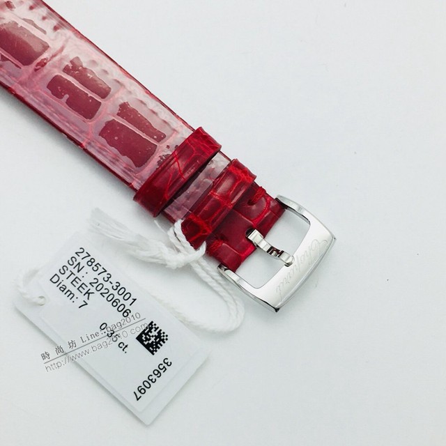 肖邦Chopard機械女士腕表 蕭邦對休閒風格頂級鱷魚皮帶女表  gjs2254